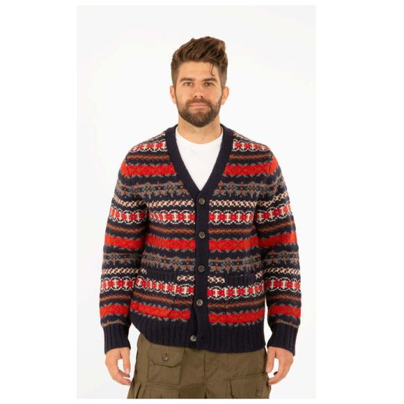 Alex Mill Other - Alex Mill Fair Isle Wool Blend Cardigan Size Large